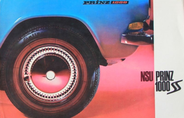 NSU Prinz 1000 SS Modelprogram 1964 Carbrochure (4636)